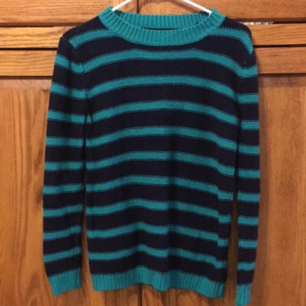 Striped knit sweater